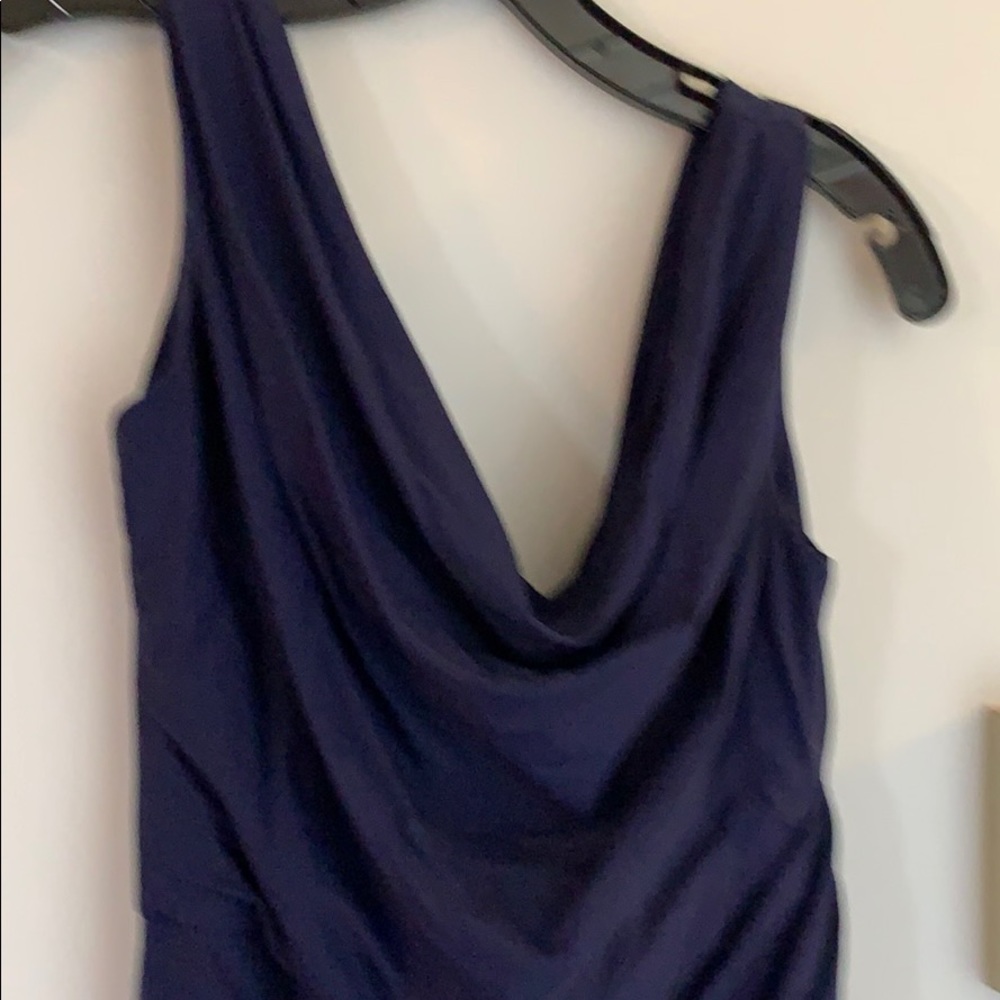 Beautiful navy long evening gown never worn.